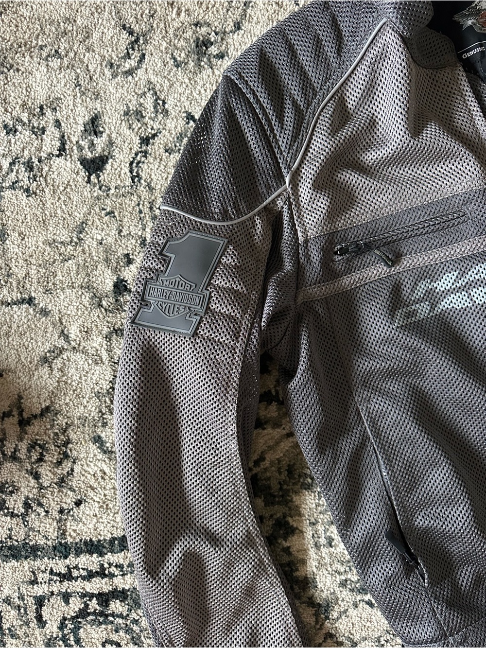Harley-Davidson Gray Mesh Riding Jacket - Picture 2 of 7